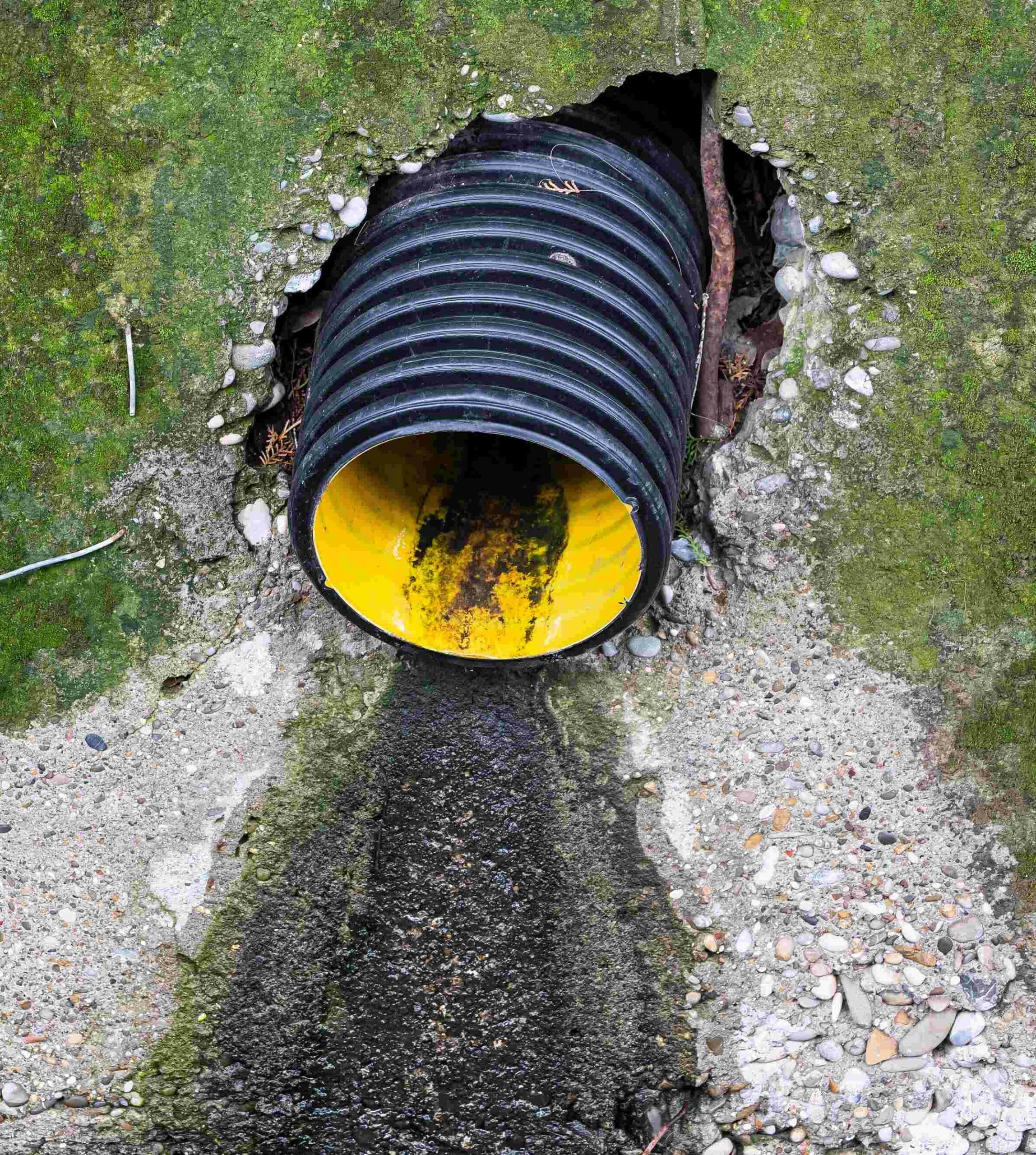 clogged pipe